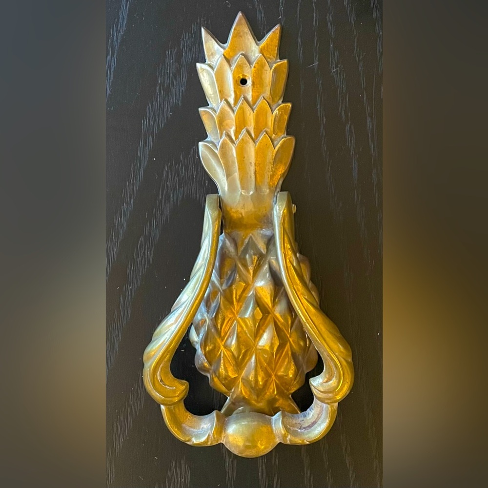 Vintage Brass Pineapple Door Knocker